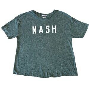 The Nash Collection “NASH” Angie Tee‎ Size-Large  Heathered Green Nashville TN